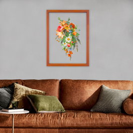 Wallity Cuadro Decorativo Enmarcado Multicolor 32 x 42 cm